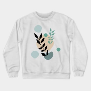 Abstract Modern Leaves Crewneck Sweatshirt